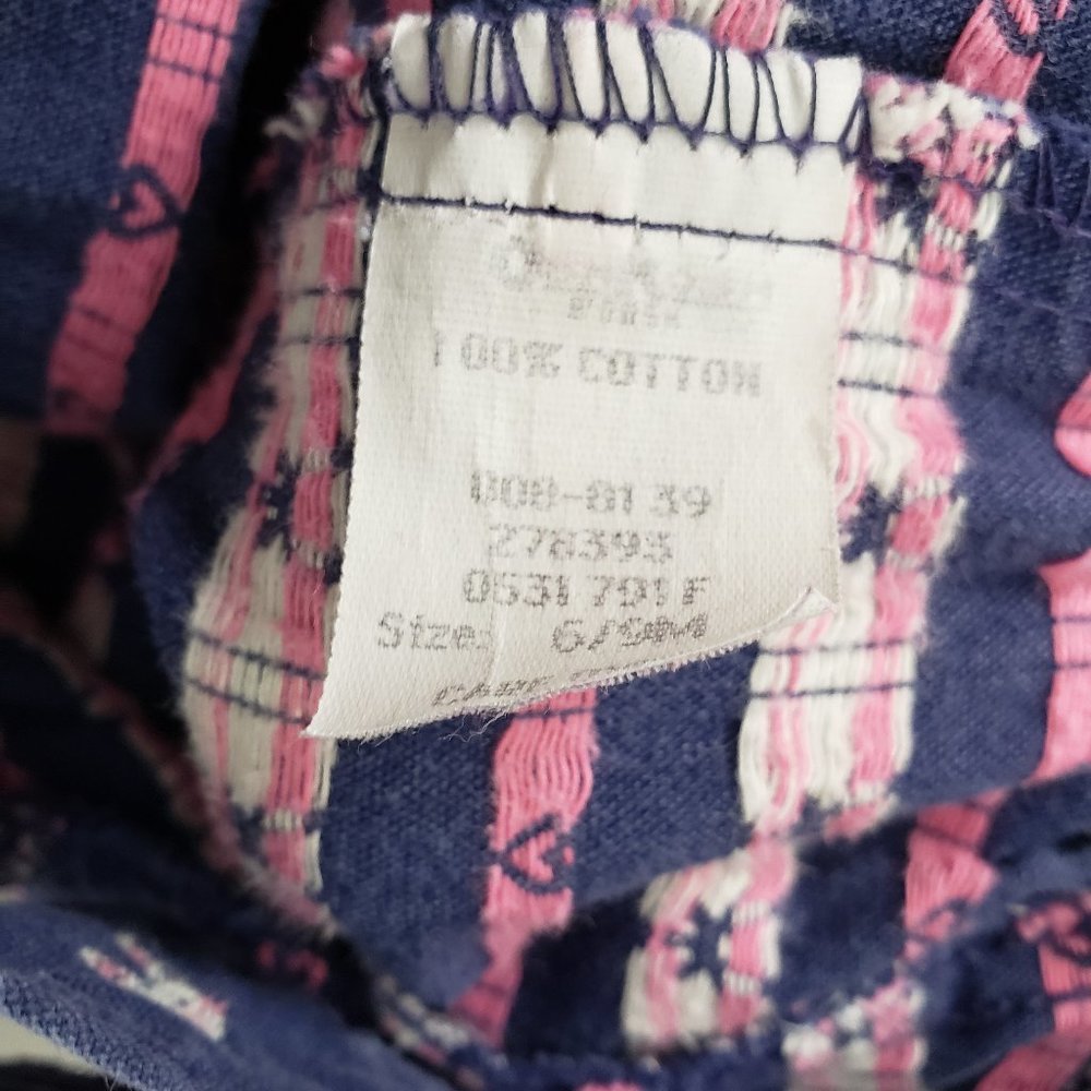 Vintage OshKosh Vestbak Bunny Overalls 6 9 month Denim Jean Heart Baby Rabbit - Picture 7 of 8